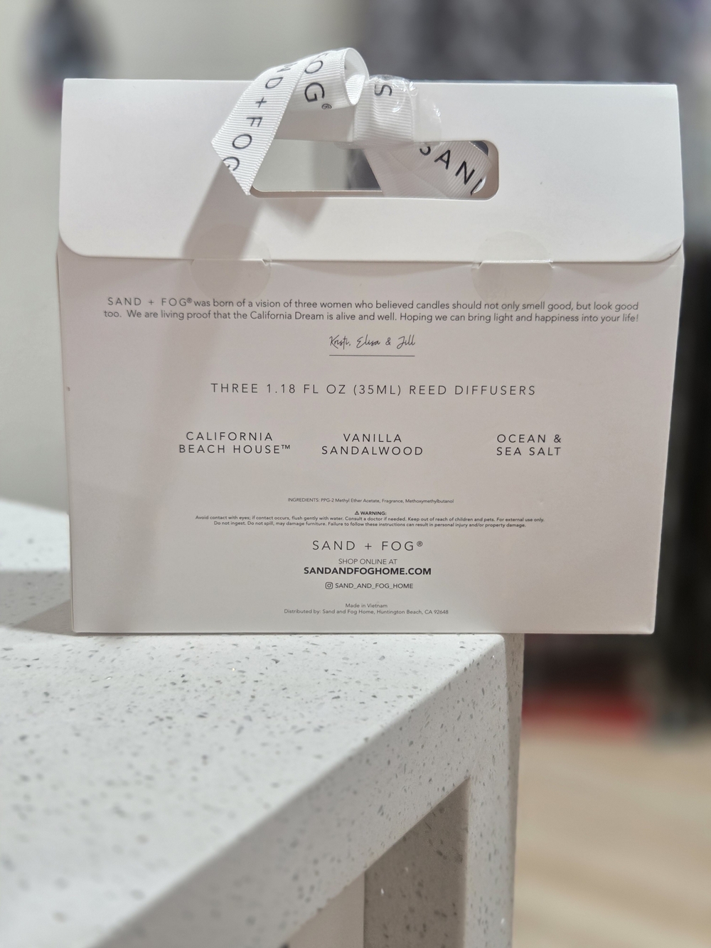 Sand + Fog Mini Reed Diffuser Gift Set - Picture 2 of 2